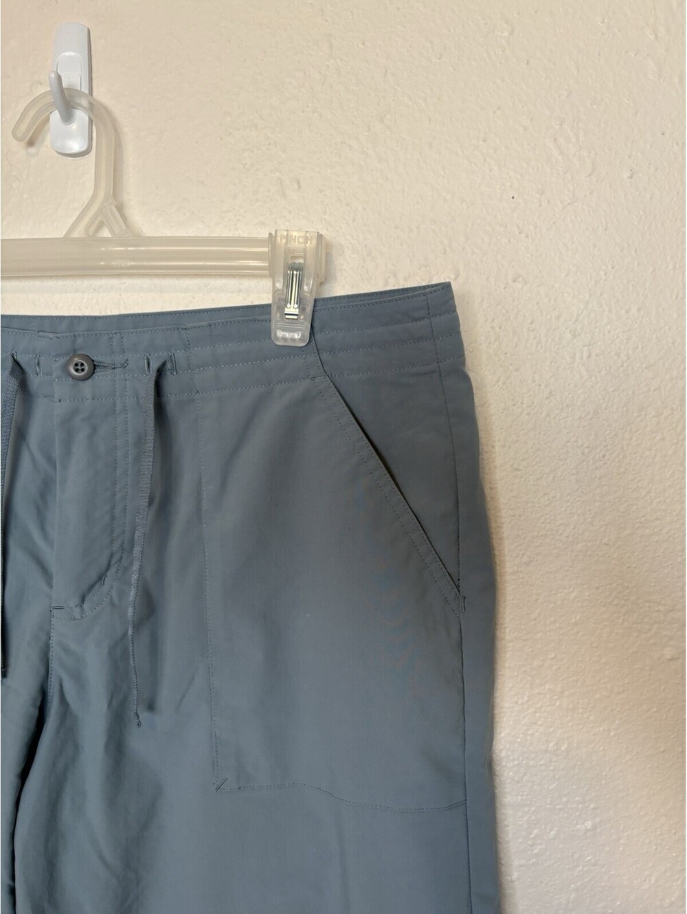 Patagonia Womens Blue Chino Inter-Continental Capri Roll Up Hiking Pants 10